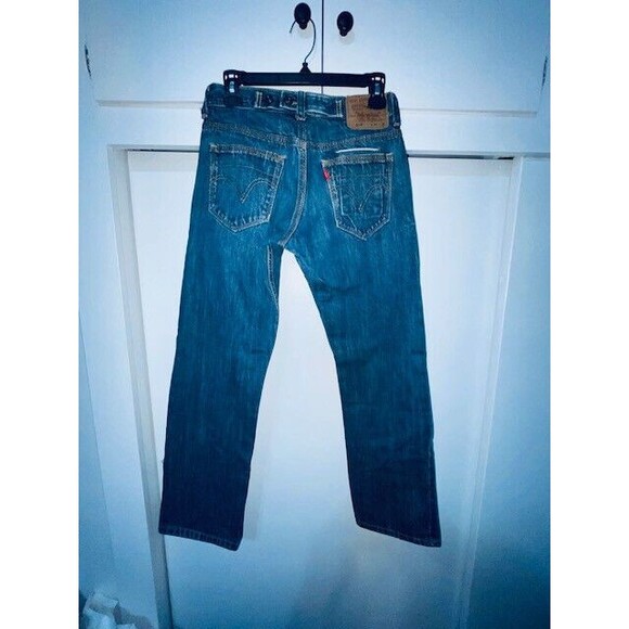 Levis 514 Jeans Mens Redline Selvedge Denim Buckle Back Sz 30x32 Fits 28x30.5 - Picture 9 of 16